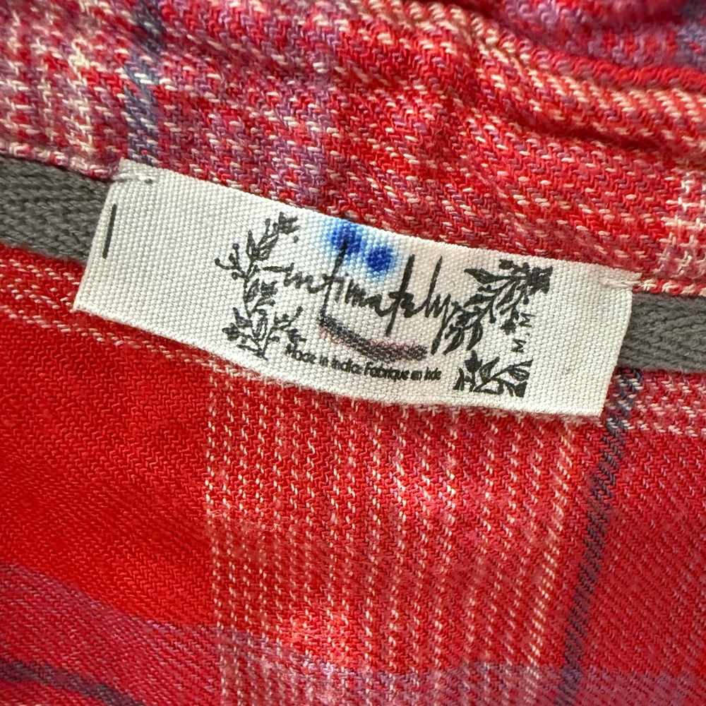 Free People Intimately Fallin' For Flannel Sleep Shirt - Picture 4 of 5